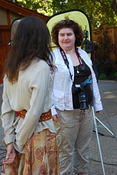 Elizabeth on the job