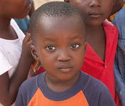 Accra boy with relfection in eyes