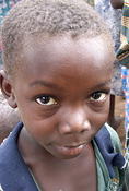 Boy almost smiles