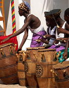 Drummers for the festivities at J williams school