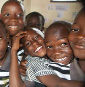 HUGS orphanage kids hugging