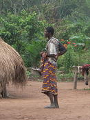 Man in Ewe village