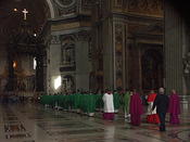 Procession in St Peter s Roma