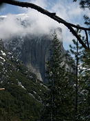 yosemite el capitan in clouds 2