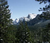 yosemite falls snow