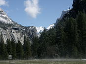 yosemite valley view from flat