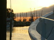 Edge of boat with fleet 001