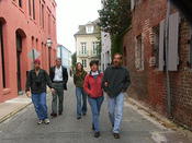 Wlking the streets of charleston