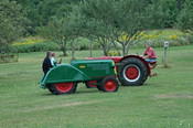 A tractor faceoff