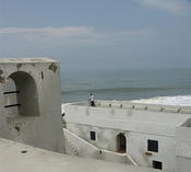 Elmina castle view to the sea