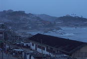 Night comes in Cape Coast