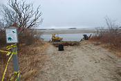 dozer on beach